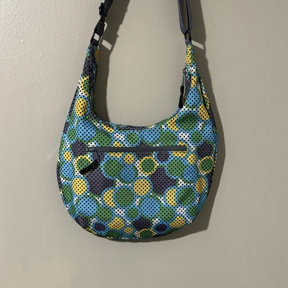 Kavu Blue and Yellow Patterned Hobo Bag - Picture 3 of 7